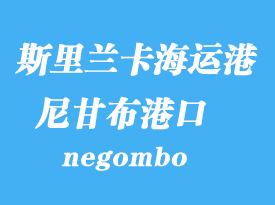 斯里蘭卡海運(yùn)港口:尼甘布(negombo)港口